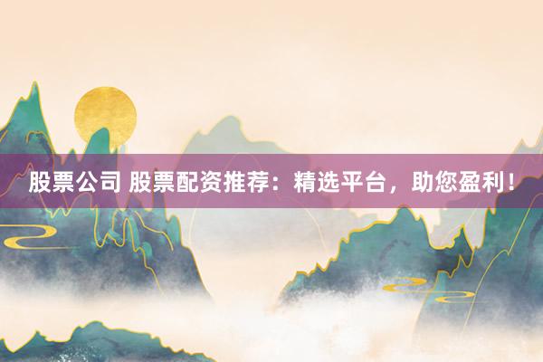 股票公司 股票配资推荐：精选平台，助您盈利！