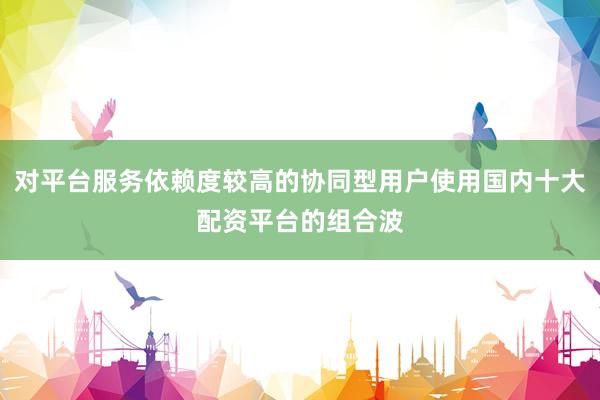 对平台服务依赖度较高的协同型用户使用国内十大配资平台的组合波